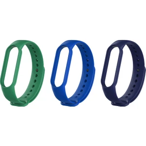 Xiaomi Mi Band 5 ve 6 Uyumlu Silikon Kordon 3'lü Set 21