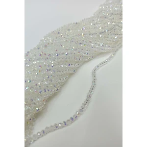 Yiğit Aksesuar 4 Dizi Beyaz Janjan Kristal Boncuk 4 mm