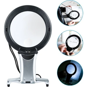 Eller Serbest LED Büyüteç Işıklı Okuma Büyüteç Tablosu Yaşlılar Içın Asılı Büyüteç Dikiş Çapraz Dikiş Nakış Onarım