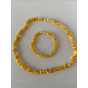 Tesbihci Efendi Damla Kehribar Yetişkin Kolye 46 cm