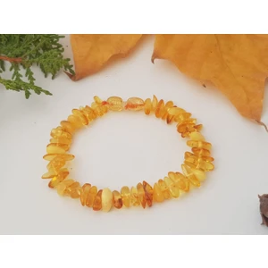 Tesbihci Efendi Damla Kehribar Yetişkin Parlak Limon Rengi Bileklik