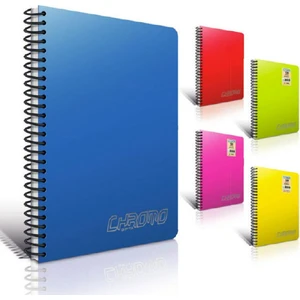 Gıpta Chrome Defter Spiralli Pp Kapak 200 Yaprak Çizgili A4