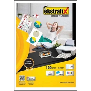 Extrafix Laser Etiket A4 210 x 297MM