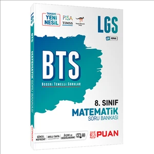 Puan Yayınları 8. Sınıf LGS Matematik BTS Beceri Temelli Soru Bankası