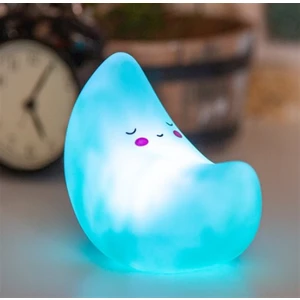 3D Silikon Ay Gece Lambası (Mavi)