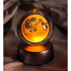 Dolunay Kristal Cam Küre Işıklı