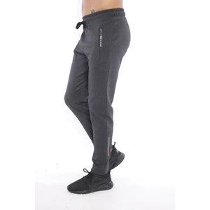 Erkek Spor Siyah Diagonel Kumaş Eşofman Altı - B1082