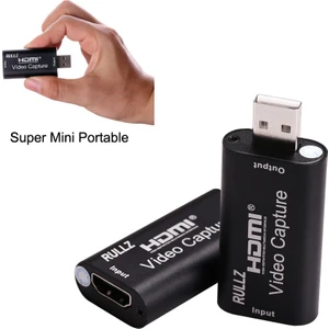 Good Shop Mini Video Yakalama Kartı 4K 1080P USB 2.0 HDMI Video Yakalayıcı Kayıt Kutusu Fr Ps4 Oyun DVD Kamera Hd Kamera Kayıt Canlı Akış (Yurt Dışından)