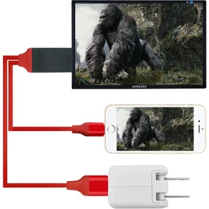 Good Shop HDMI 2m Kablo Apple IPhone x 8 8 Artı 7 7 Artı 6 6s 5 5s 5s Aydınlatma Kablosu Adaptörü Hdtv Tv 8 Pin HD1080P Adaptörü HDMI (Yurt Dışından)