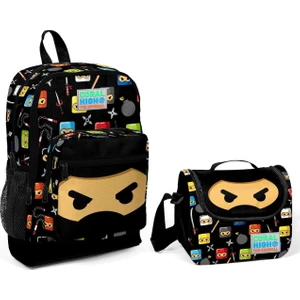 Coral High Ninja Baskılı Erkek Çocuk Ilkokul Okul Çantası Seti