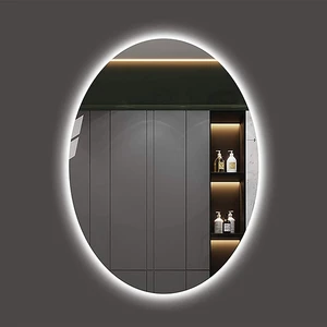 Toprak Dekor 80*60 Elips Ledli Ayna Banyo Aynası