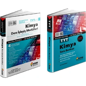 Aydın Yayınları TYT Kimya Ders İşleyiş Modülleri+Soru Bankası 2 Kitap