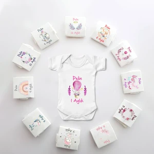 Minito Baby Isme Özel Anı Kız Bebek 12 Aylık Zıbın SET-ZBNSET_110