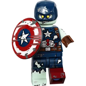 Marvel Studios Series 71031 - 9 Zombie Captain America Minifigür (Kapalı Paket 1 Adet Minifigür)