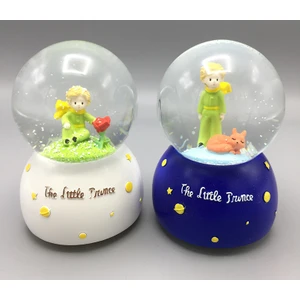 2’li Le Petit Prince/Küçük Prens Mini Boy Kar Küresi (Beyaz) - Le Petit Prince/Küçük Prens Mini Boy Kar Küresi (Lacivert)