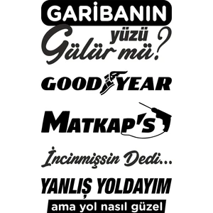 Quart Aksesuar Arka Cam Sticker Set Oto Sticker Araba Sticker Model 8