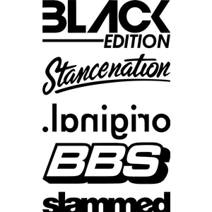 Quart Aksesuar Arka Cam Sticker Set Oto Sticker Araba Sticker Model 9