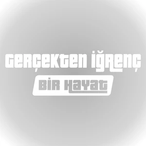 Quart Aksesuar Gerçekten Iğrenç Bir Hayat Sticker Otomobil Cam Sticker