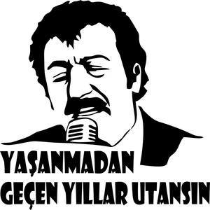 Quart Aksesuar Müslüm Gürses Sticker Yaşanmadan Geçen Yıllar Utansın Oto Araba Sticker