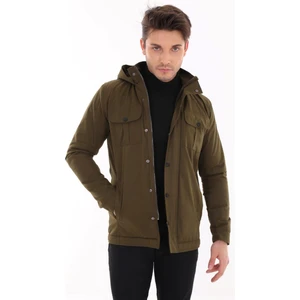 Tomms Erkek Jake Slim Fit Kapüşonlu Içi Kürklü Kısa Mont Soğuk Geçirmez BNTDNR-8109