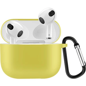 Airpods 3 2021( Airpods 3. Nesil) Kılıf Silikon Kılıf - Sarı