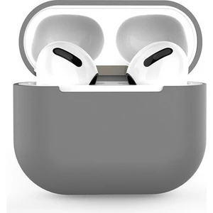 Airpods 3 2021( Airpods 3. Nesil) Kılıf Silikon Kılıf Slim Zar - Gri