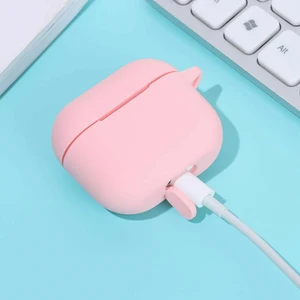 Airpods 3 2021( Airpods 3. Nesil) Kılıf Silikon Kılıf - Açık Pembe