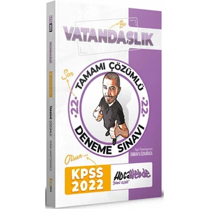 Hocawebde Yayınları 2022 KPSS Vatandaşlık Tamamı Çözümlü 22 Deneme