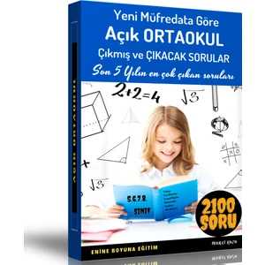 Enine Boyuna Eğitim Açık Ortaokul Yardımcı Kitabı (2100 Güncel Soru)