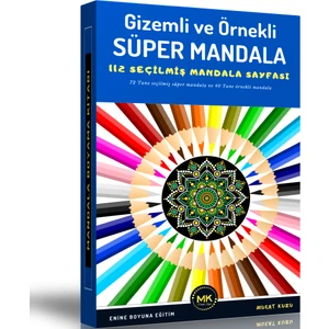 Gizemli ve Örnekli Mandala Kitabı (Spiralli)
