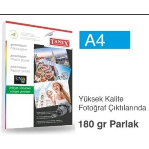 Tanex Fotoğraf Kağıdı A4 180GR 25 Adet