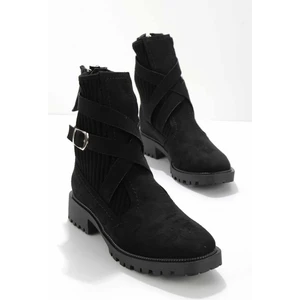 Siyah Süet  Kadın Bot & Bootie K02990101802