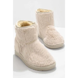 Bej Kürklü  Kadın Bot & Bootie K02635510197