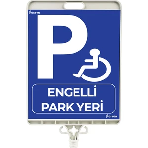 Üstün Baskı Dikdortgen Levha Engelli Park Yeri