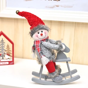 Karaca Home New Year Yeni Yıl Snowman Dekoratif Obje Kırmızı