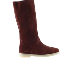 Bueno Shoes Bordo Süet Kadın Düz Çizme