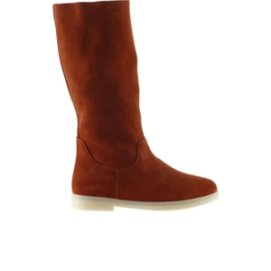 Bueno Shoes Kiremit Süet Kadın Düz Çizme