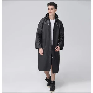 Eleven Eva Unisex Pratik Siyah Yağmurluk