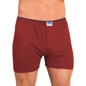 2 Adet Berrak 1099 Düğmeli Erkek Boxer %100 Pamuk Penye Boxer