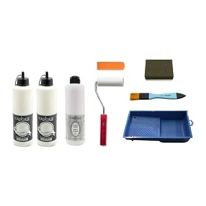 1 Litre Antik Beyaz Boya + 500 ml Mat Vernik Set