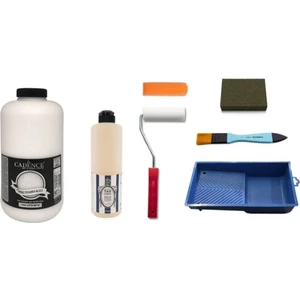 2 Litre Antik Beyaz + Taş Vernik Set 500 ml