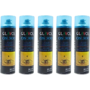 Sıvı Gres Yağı Spreyi Zincir Yağlama Spreyi 500 ml x 5'li