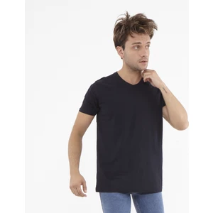 Think Simple Erkek V Yaka T-Shirt - Siyah