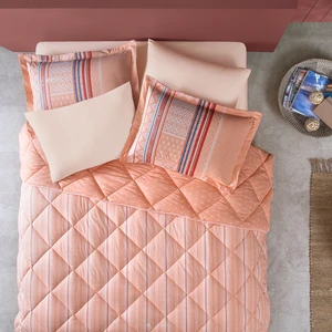 Bedding Pamena Çift Kişilik Uyku Seti - Somon