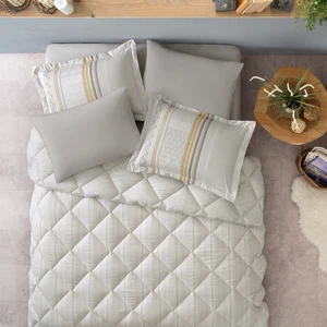 Bedding Pamena Çift Kişilik Uyku Seti - Gri