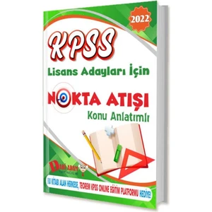 Dahi Adam Yayıncılık 2022 KPSS Lisans Nokta Atışı Konu Kitabı