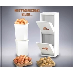 Metal Erzak Dolabı (2'li) Saklama Dolabı