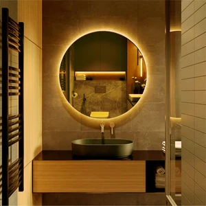 Karaçam Dekor LED Işıklı Yuvarlak 70 cm Banyo ve Konsol Aynası