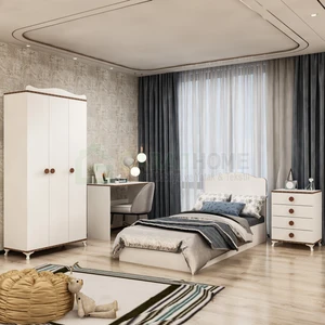 Garaj Home Elit Genç Odası Takımı Sümela- Şifonyer. 3lü Dolap .karyola. Çalışma Masası