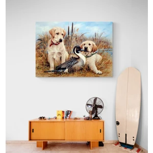 Stella Store Köpek Resimi- Kanvas Tablo